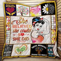 Social Worker Hur Quilt aq and Home Decor