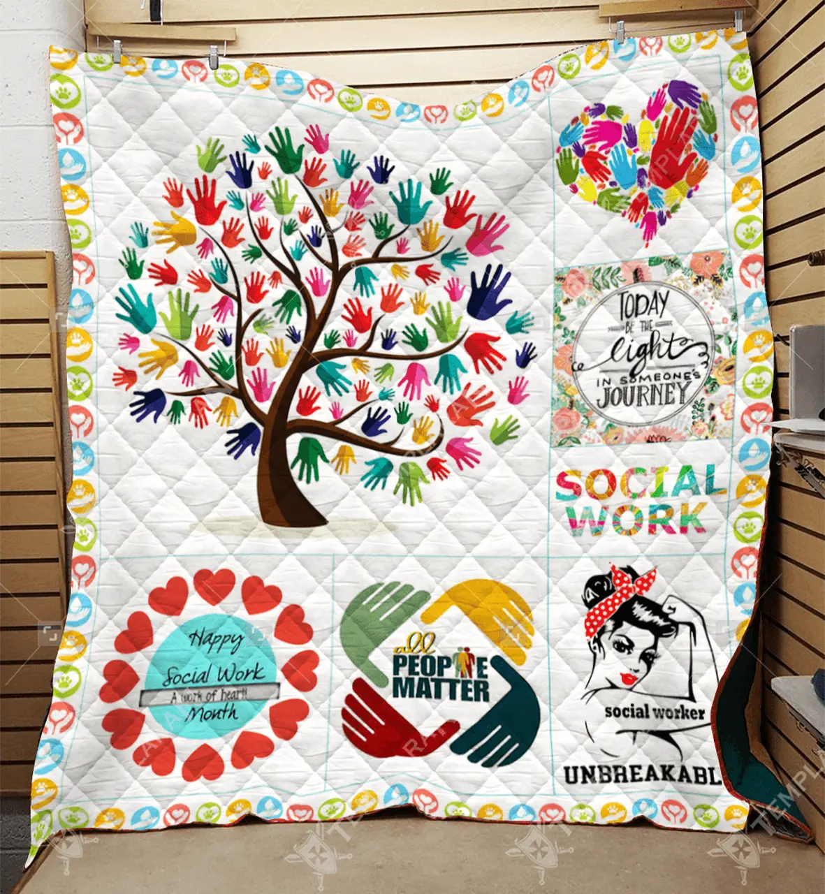 Social Worker Quilt Gkz and Home Decor