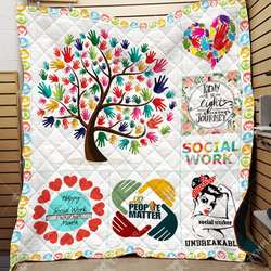 Social Worker Quilt Gkz and Home Decor
