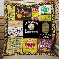 Softball 1000099 Quilt Blanket  Quilt and Home Decor