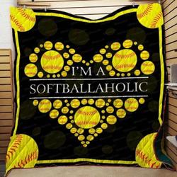 Softball Clh091092Q Quilt Blanket and Home Decor