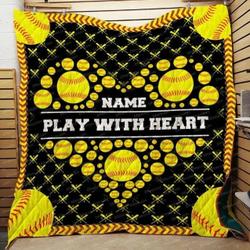 Softball Clh091093Q Quilt Blanket and Home Decor