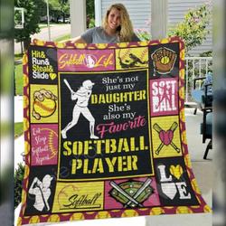 Softball E Quilt Derqeg and Home Decor