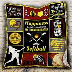 Softball Grandma Cl2100466Mdq Quilt Blanket and Home Decor