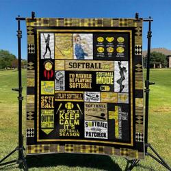 Softball Hur Quilt Cysigo and Home Decor