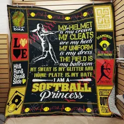 Softball Hur Quilt gf and Home Decor