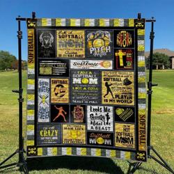 Softball Hur Quilt jq and Home Decor