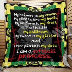 Softball Hur Quilt lb and Home Decor