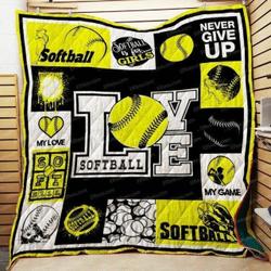 Softball Hur Quilt vm and Home Decor