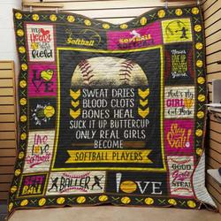 Softball Quilt Blanket Dhc03021437Td and Home Decor