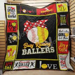 Softball Quilt Blanket Dhc03021476Td and Home Decor