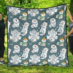 Somoyed Dog Cl12100611Mdq Quilt Blanket and Home Decor