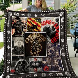 Son Of Anarchy Quilt Blanket and Home Decor