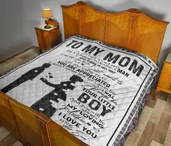 Son To Mom Quilt Blanket Dhc02011646Dd and Home Decor