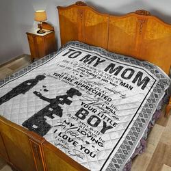 Son To Mom Quilt Blanket Dhc02011673Dd and Home Decor
