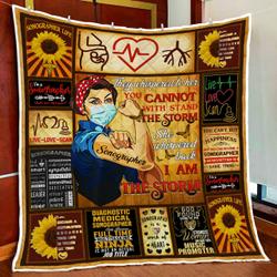 Sonographers Who Love Sonography Quilt Blanket and Home Decor