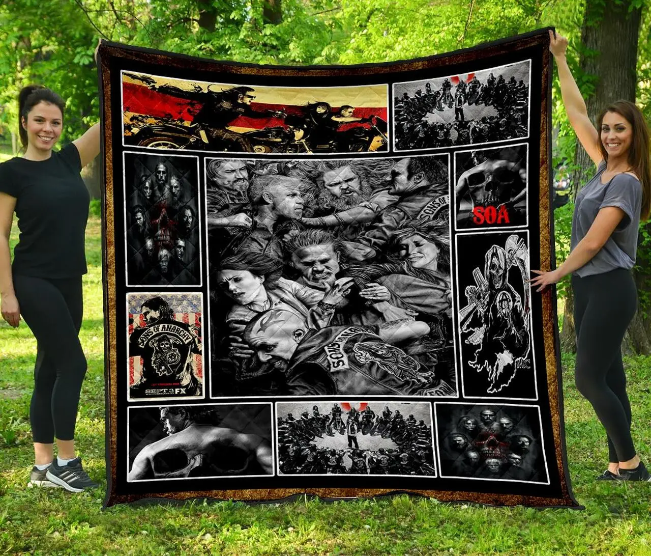 Sons Of Anarchy Quilt Quilt and Home Decor