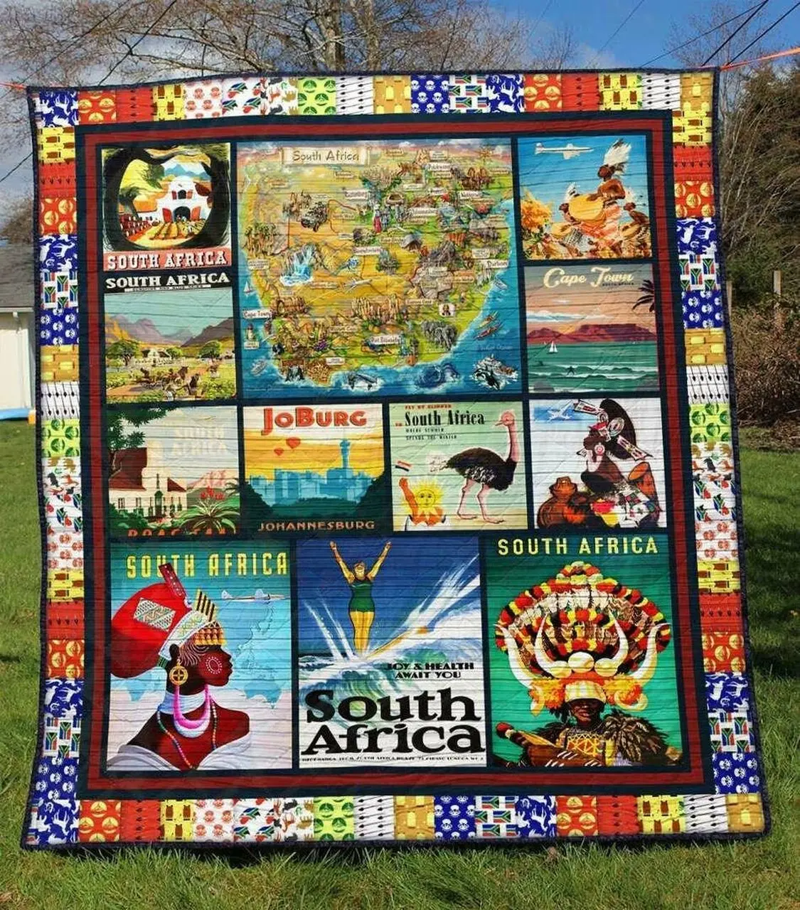 South Africa Tu050711A Tbg Quilt Blanket and Home Decor
