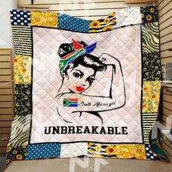 South African Girl Quilt Blanket Dhc0910277Vt and Home Decor