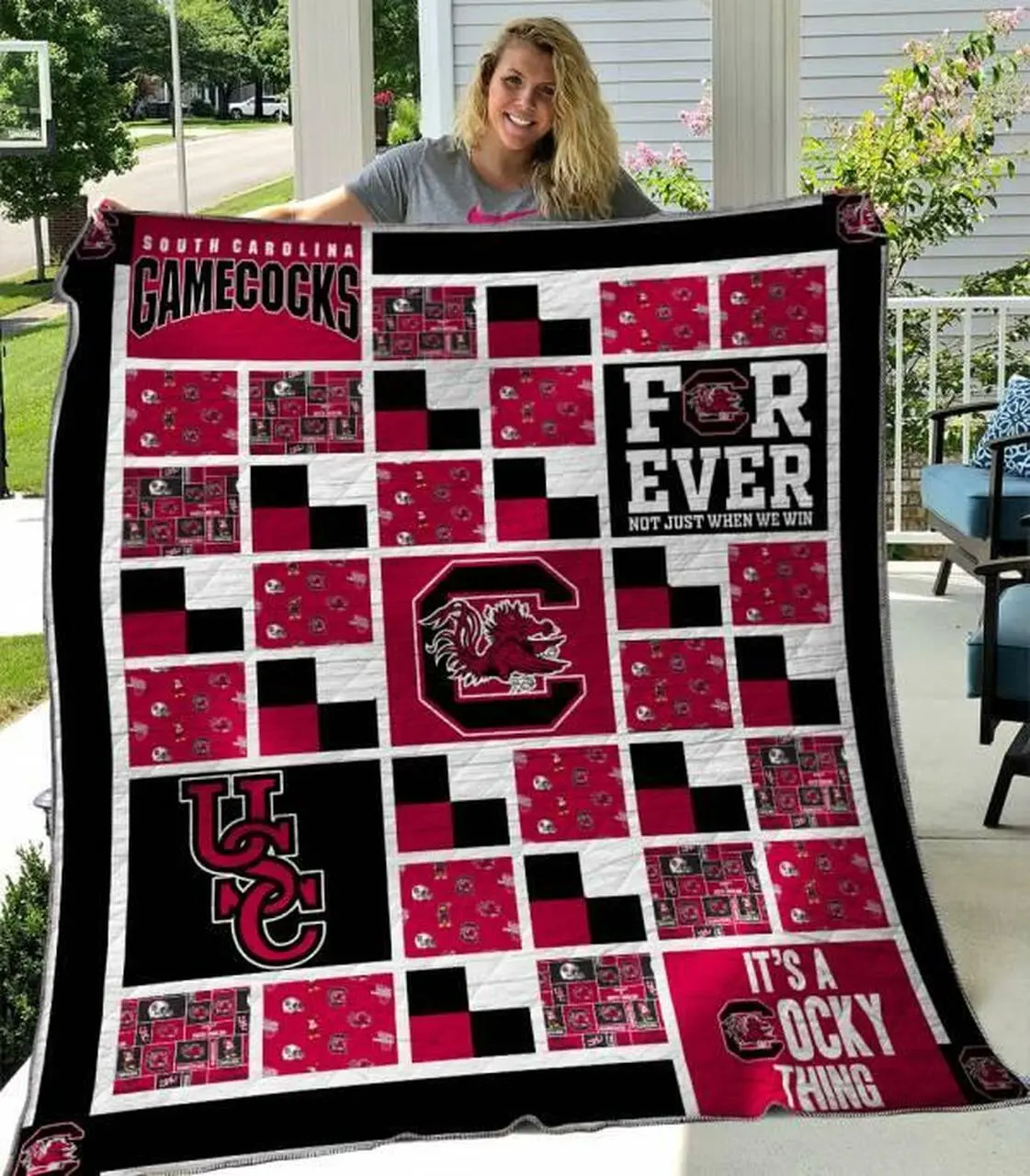 South Carolina Gamecocks Quilt Blanket B310514 Quilt and Home Decor