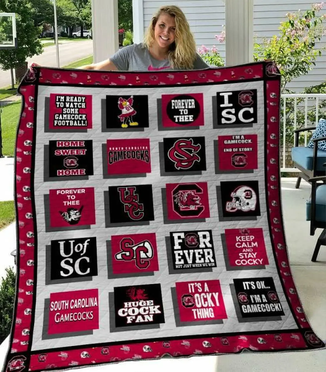 South Carolina Gamecocks Quilt Blanket B310515 Quilt and Home Decor