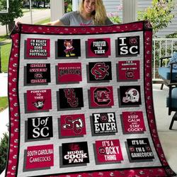South Carolina Gamecocks Quilt Blanket B310515  Quilt and Home Decor