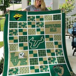 South Florida Bulls Quilt Blanket B180633  Quilt and Home Decor