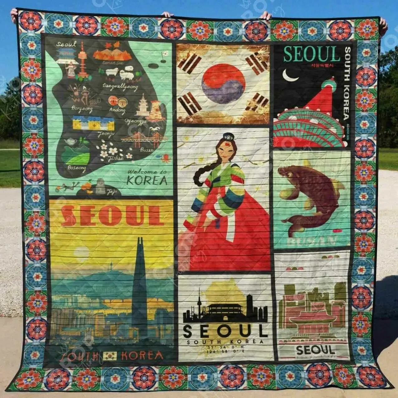 South Korea Blanket Th1307 Quilt and Home Decor