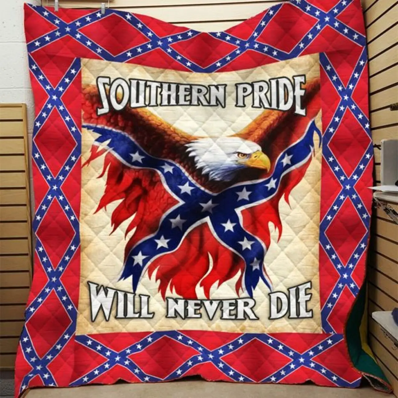 Southern Pride Rebel Flag 3D Printing Quilt Blanket Htt-Qdd00001 and Home Decor