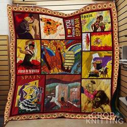 Spain 3 Blanket Th1307 Quilt and Home Decor