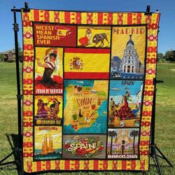 Spain Bi040722B Tbg Quilt Blanket and Home Decor