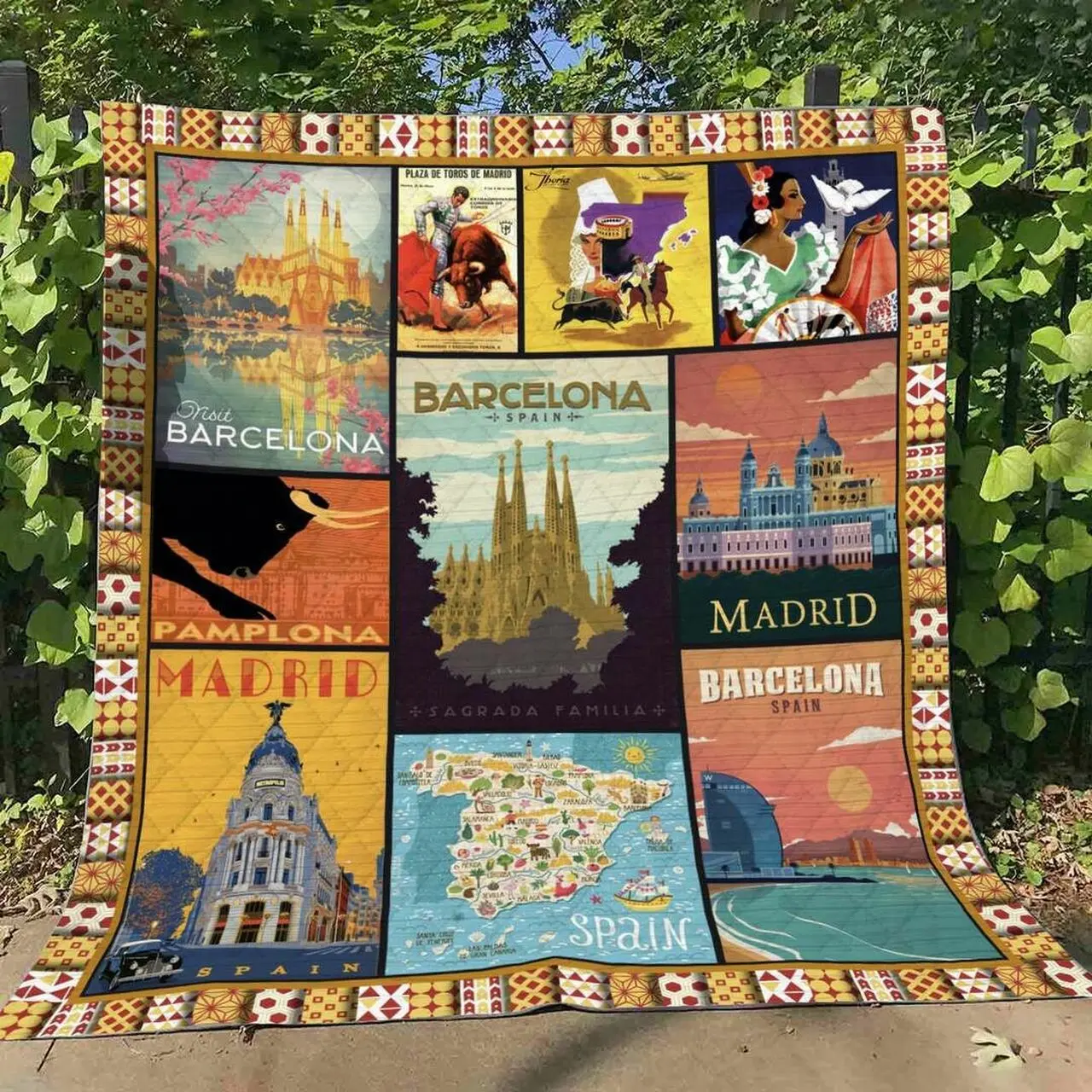 Spain Li060712A Quilt Blanket and Home Decor