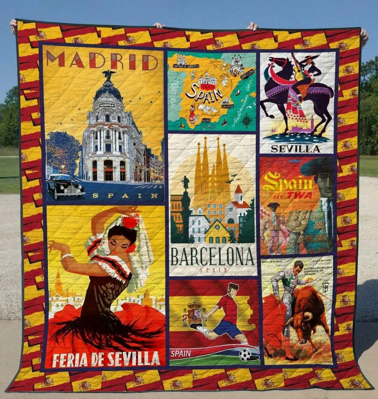 Spain Ye060708A Tbg Quilt Blanket and Home Decor