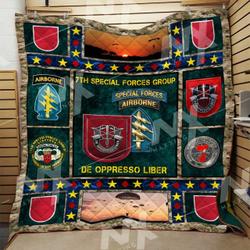 Special Force Airborne Quilt Blanket DHC0910212VT and Home Decor