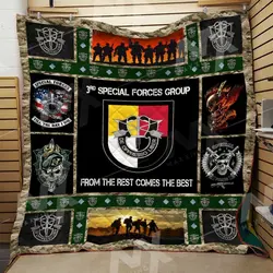 Special Force Airborne Quilt Blanket Dhc0910375Vt and Home Decor