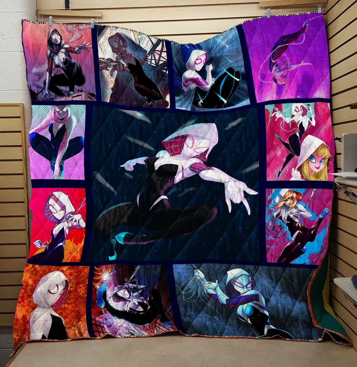 Spider Gwen Quilt Blanket and Home Decor