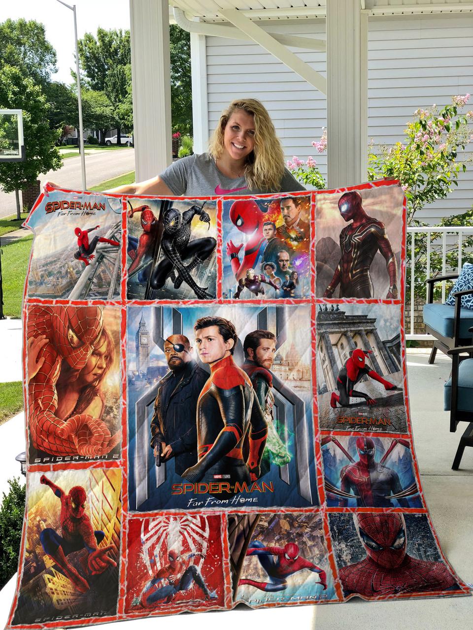 Spiderman Quilt Blanket and Home Decor