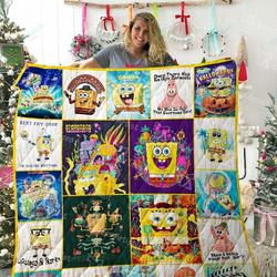 Spongebob Quilt Blanket 02273 and Home Decor