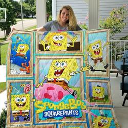 Spongebob Squarepants Quilt Blanket and Home Decor