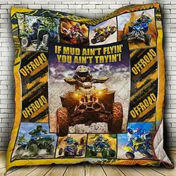 Sport Atv Four Wheelers Cl18100671Mdq Quilt Blanket and Home Decor