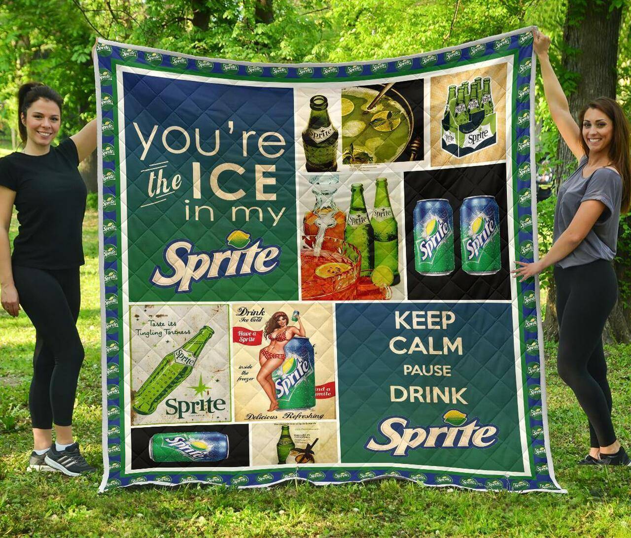 Sprite Funny Gift For Soft Drink Gift Idea Quilt and Home Decor