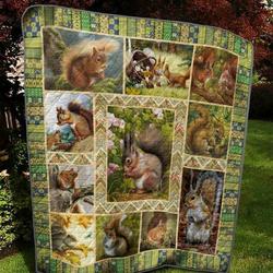 Squirrel Tnt0804 9 Quilt Blanket  Quilt and Home Decor