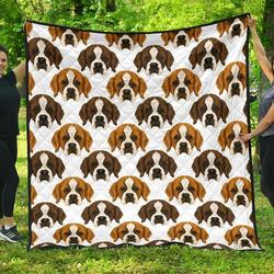 St Bernard Cl12100615Mdq Quilt Blanket and Home Decor