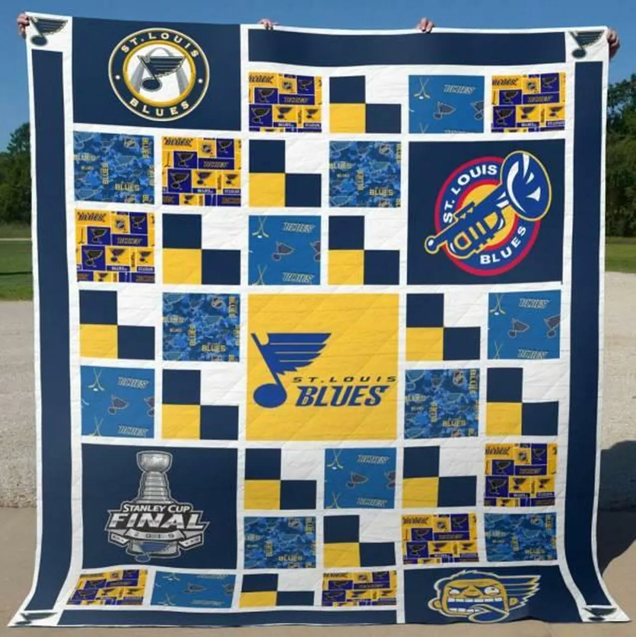 St Louis Blues Quilt Blanket B290519 Quilt and Home Decor