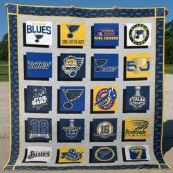 St Louis Blues Quilt Blanket B290520  Quilt and Home Decor