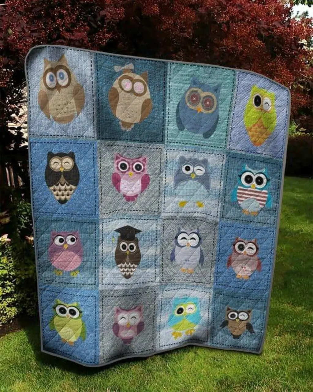 St Owl 040402 Quilt Blanket Quilt and Home Decor
