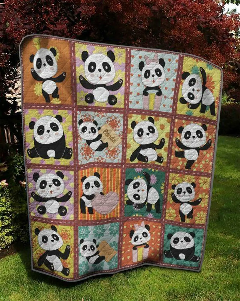 St Panda 060402 Quilt Blanket Quilt and Home Decor