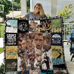 Stand By Me Poster Quilt Blanket and Home Decor