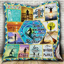 Stand Up Paddle Boarding Quilt -Tt06-1408  Quilt and Home Decor