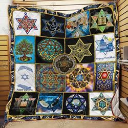 Star Of David Jewish Cl18100673Mdq Quilt Blanket and Home Decor
